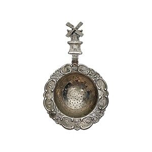 Dutch Articulated Windmill 800 Silver Tea Strainer #16025